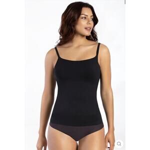 Brand New Curveez Women's Large Black Incredibly Shaping Cami Top Shapewear